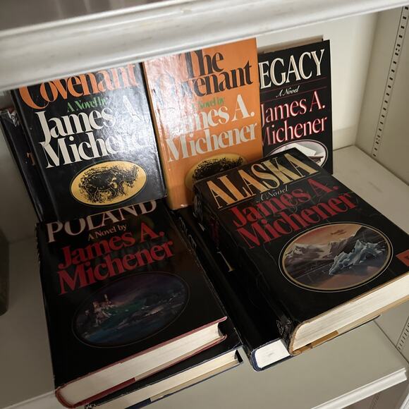 Lot of 9 Vintage James A. Michener Hardback Books – HCDJ Set - Picture 5 of 6